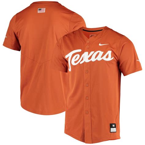 nike texas longhorn replica baseball jersey|texas longhorns jersey.